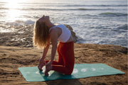 Moon Phases Lunar Green Yoga Mat